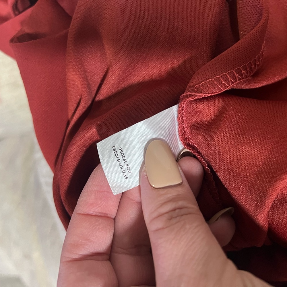 Lulus Disposition Rust Ruched Maxi Dress - Picture 11 of 11
